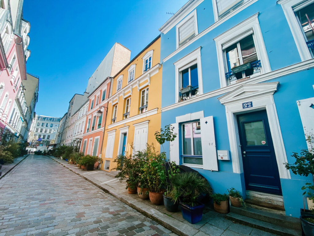 colorful houses on rue cremieux