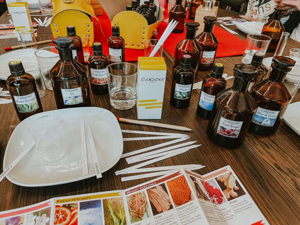 different scents for making perfume in paris